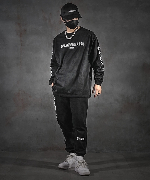 【BlackLetter】 Sleeveprint L/tee