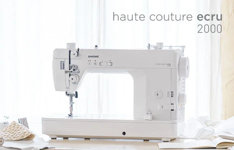 ジャノメ、薄物から厚物まで、美しい縫い目を追求した 最上位職業用ミシン「haute couture ecru 2000  (オートクチュール エクリュ 2000)」を発売