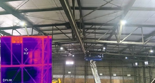 施工後：31.3℃を記録(遮熱シートあり)