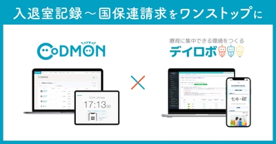 コドモン×デイロボ連携 メインビジュアル