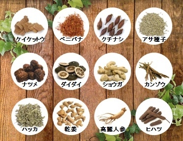 12種類の和漢素材