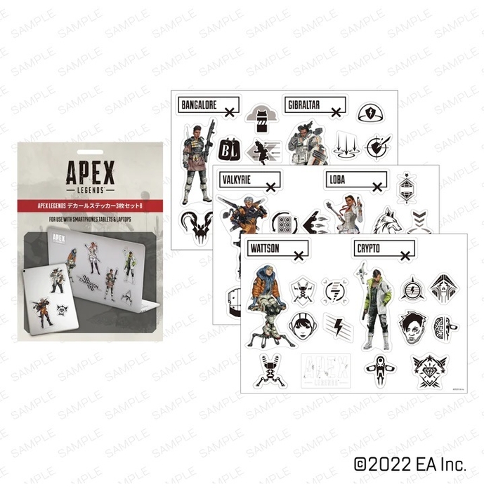 Apex Legends デカールステッカー3枚セットB