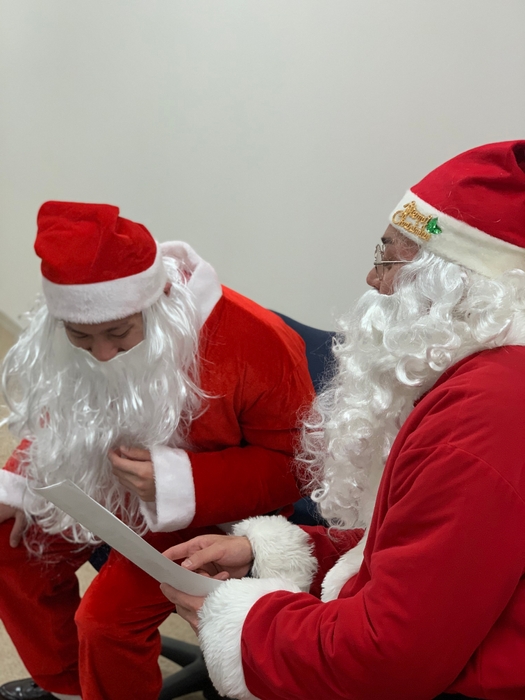 昨年の「サンタがお家にやってくる!?」の様子