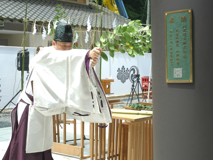 御手洗池口鳥居 竣工祭の様子