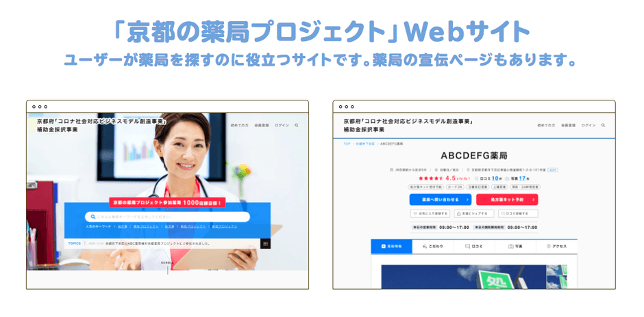 薬局紹介ページ