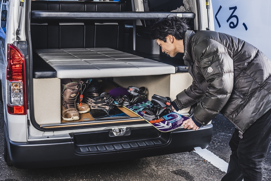 リアラゲッジ スキー・スノーボード収納スペースもばっちり!