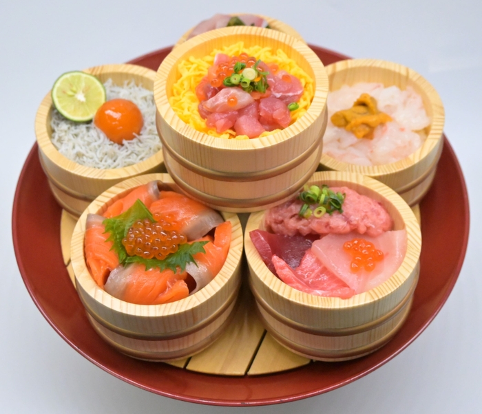3周年記念 6種の海鮮桶丼