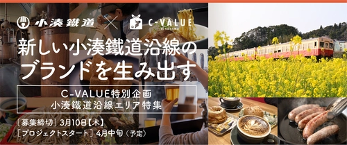 新しい小湊鐵道沿線のブランドを生み出す C-VALUE特別企画 『小湊鐵道沿線エリア特集』　小湊沿線エリアの クラウドファンディングプロジェクトオーナーを募集