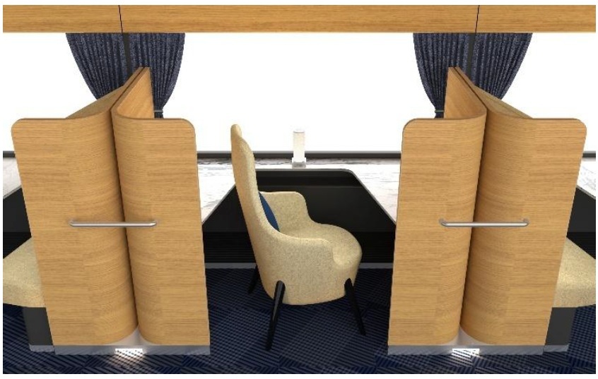 2号車 1人席(イメージ)