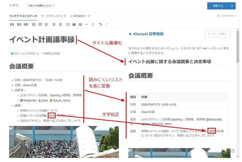 Kibela-KibelaAI(編集提案)