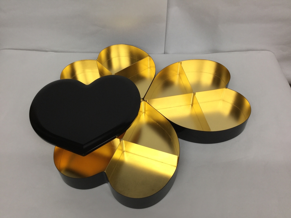 アルマイト性ハート型弁当箱