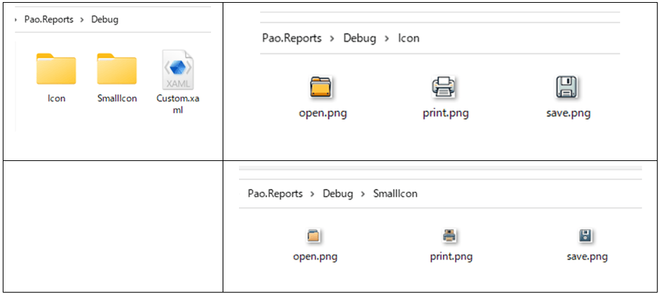 変更アイコン・Custom.xaml 配置例