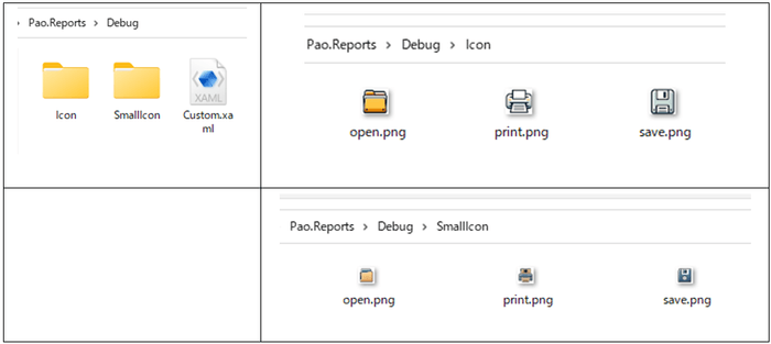 変更アイコン・Custom.xaml 配置例