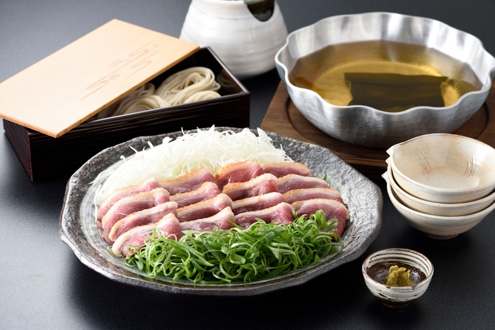 <下鴨茶寮>合鴨と葱の出汁しゃぶ