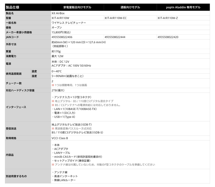 製品仕様