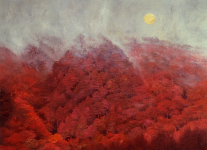 奥田元宋《玄溟》 1974(昭和49)年 紙本・彩色 山種美術館