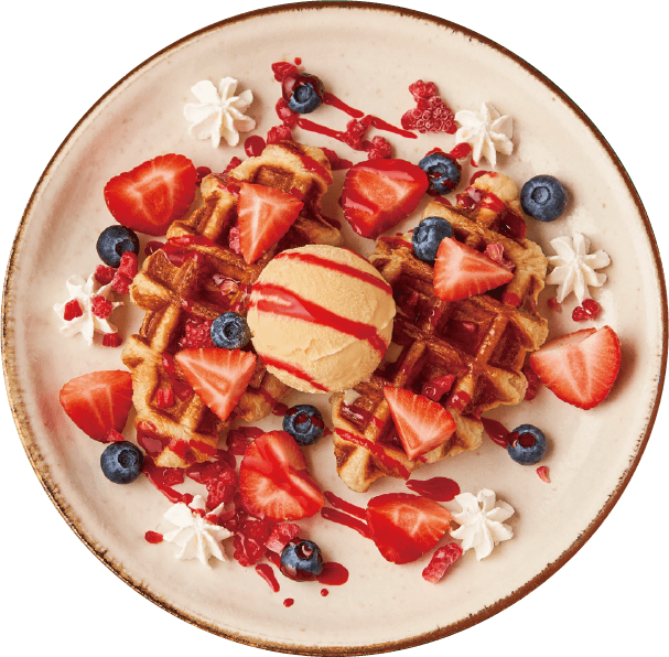 至福のクロッフル三種ベリーのハーモニー
