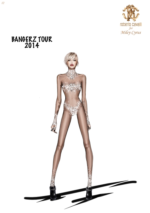 Miley Cyrus in Roberto Cavalli @ The Bangerz World