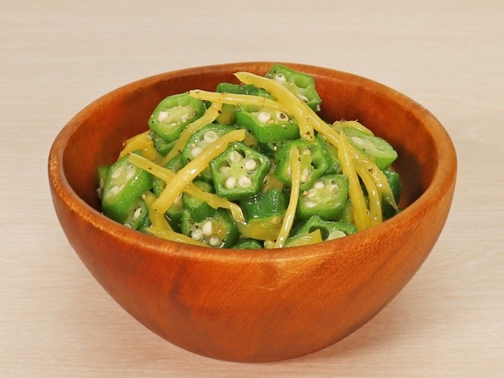 生姜たっぷり!オクラのおつまみサラダ