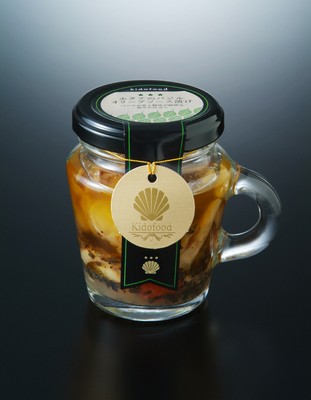 ホタテのバジルオリーブソース漬け80g
