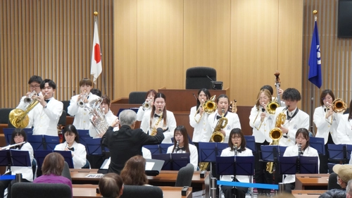 大阪国際大学・大阪国際大学短期大学部の吹奏楽部が守口市議会場コンサート「奏でるMORIGUCHI2025」で出演