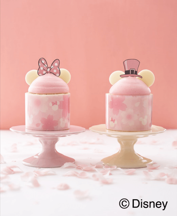 桜 ミッキーマウス&ミニーマウス ケーキ