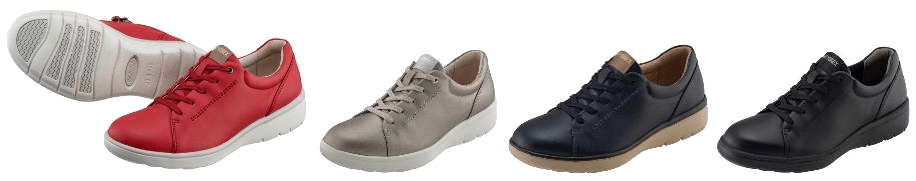 女性用「パワークッションLC112」左からレッド、パールグレージュ、ネイビーブルー、ブラック