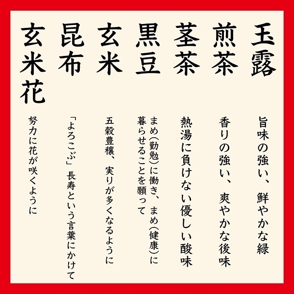 大福茶　原料由来