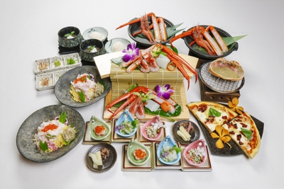 香住蟹満喫コース。フェア中の特別価格13,800円