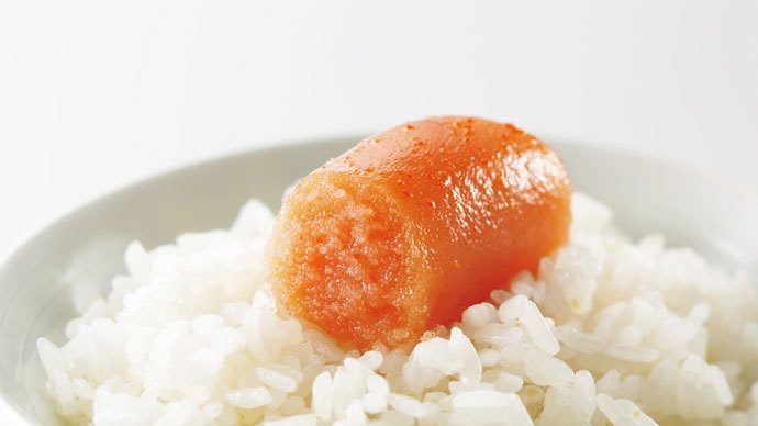 明太子と炊き立てご飯