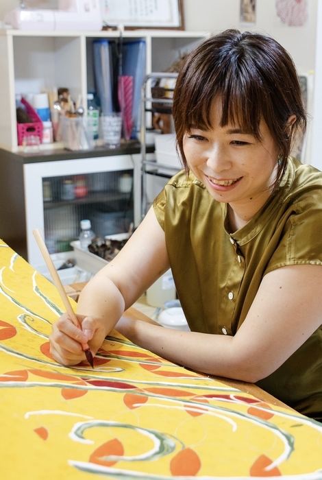 京友禅作家 奥野むつみ氏