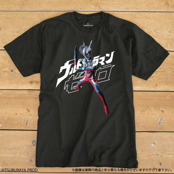 ULTRA STYLE 半袖Tシャツ メンズ 【ウルトラマンゼロ】黒(表)