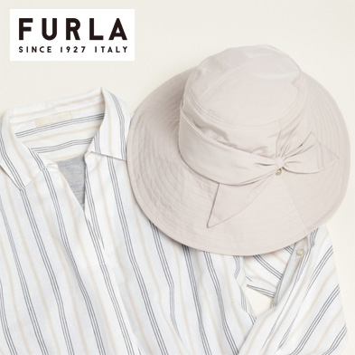 フルラ (FURLA)メモリーリボン UV 10.5㎝つば ハット 12,100円(税込)(品番:26-135-68234)
