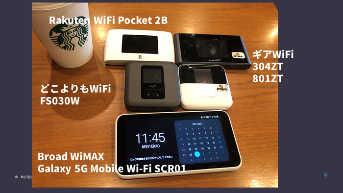 4事業者5機種のモバイルWiFiを一堂に会して計測しました