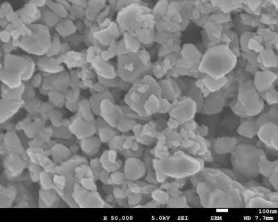 走査型電子顕微鏡(SEM)写真 試料:La0.6Sr0.4Co0.2Fe0.8O3