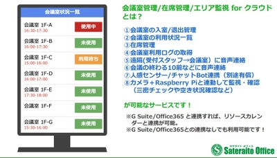 サテライトオフィス、会議室管理 / 在席管理機能を LINE WORKSカレンダーと連携し、提供開始