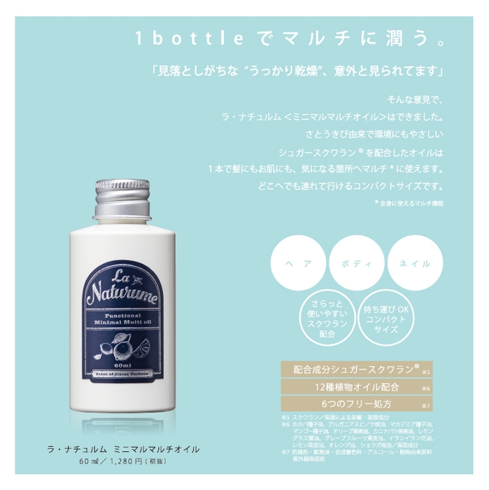 ミニマルマルチオイル コンセプト