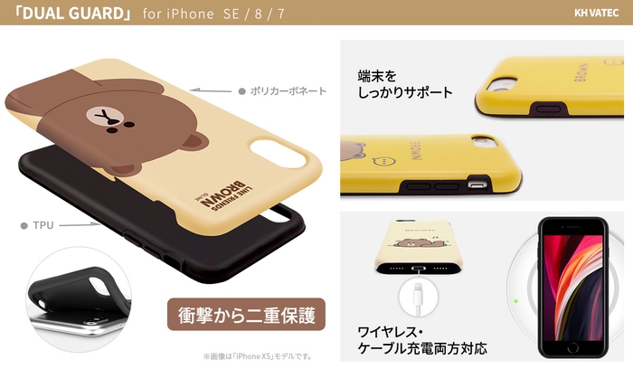 LINE FRIENDS公式ライセンス商品 DUAL GUARD ケース製品特長