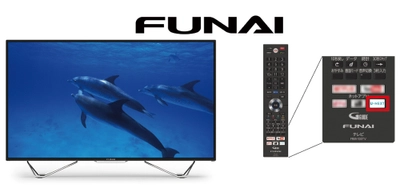 U-NEXTが4K液晶テレビ「FUNAI」にアプリ提供開始　 リモコンのU-NEXTネットアプリボタンで操作も簡単