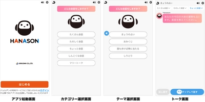 『乗換案内』のジョルダンが提供する生成AIサービス 話せるチャットアプリ『HANASON(ハナソン)』をリリース