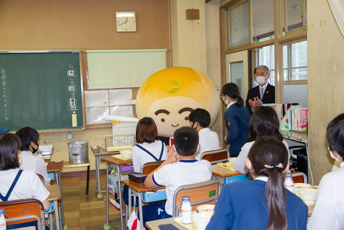 阪南市学校給食の様子（2021年）