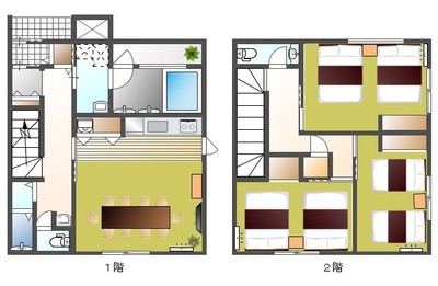 卯月・皐月・水無月・文月・葉月棟 間取り図