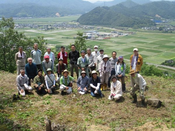 山名氏城跡保存会　有子山城草刈り