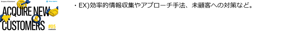 ＃5「新規顧客獲得」ソリューション