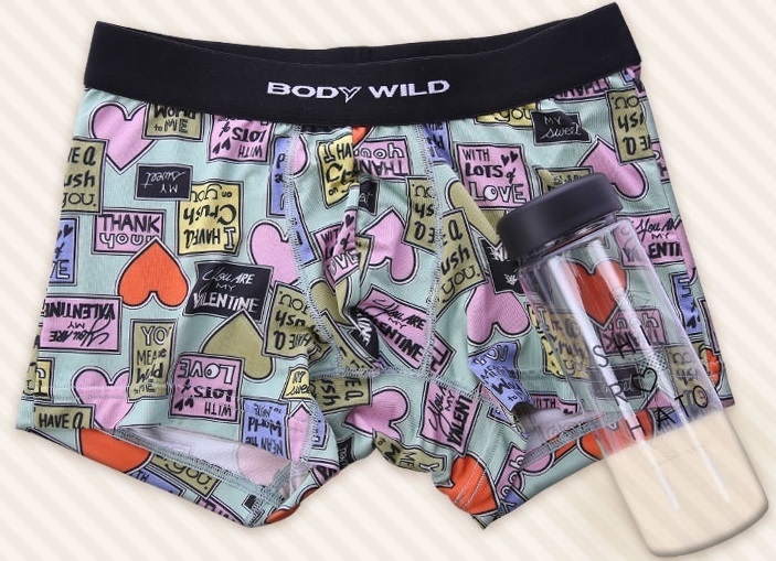 クリアボトル+ボクサーパンツセット