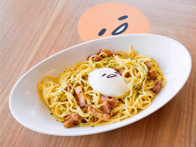 しがらみが多い… とろーり半熟玉子と厚切りベーコンのカルボナーラ 1,030円+税