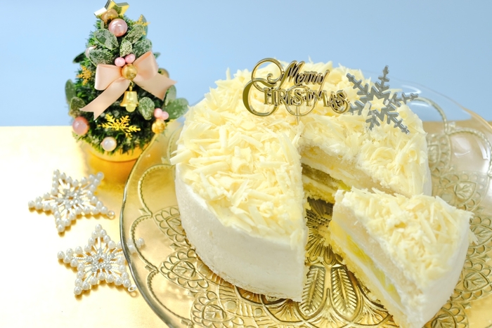 ヴィーガンホワイトチョコクリスマスケーキ シャインマスカット グルテンフリー