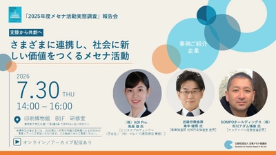 「2025年度メセナ活動実態調査」報告会を7/30開催
