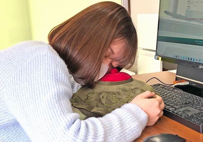 平蜘蛛ぬいぐるみ使用例2