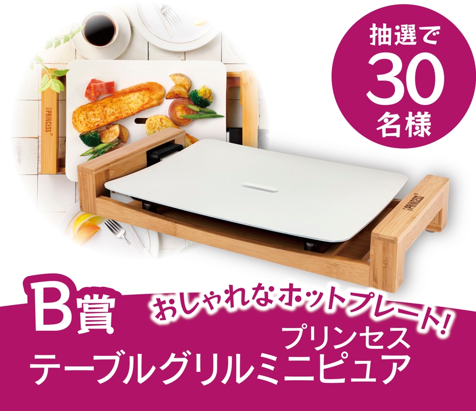 B賞:プリンセステーブルグリルミニピュア